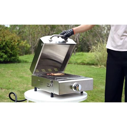  Gas pizza oven and Barbecue grill, ETE ETMATE pizza barbecue combo outdoor stainless steel convenient pizza oven 12 PIZZA Artisan Pizza Oven