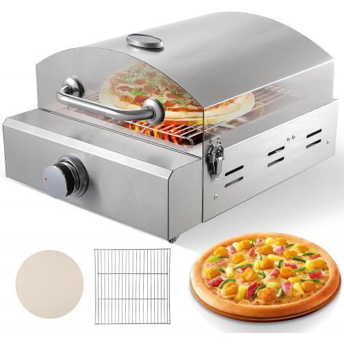  Gas pizza oven and Barbecue grill, ETE ETMATE pizza barbecue combo outdoor stainless steel convenient pizza oven 12 PIZZA Artisan Pizza Oven