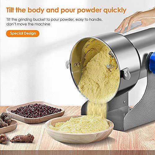  [아마존베스트]ETE ETMATE Portable Electric Grain Mill Cereal Grain Grinder Quick Speed Grinder Powder Machine 28000RPM 3 Blades Timing Grinder Machine Food Processor for Spice Herb Coffee