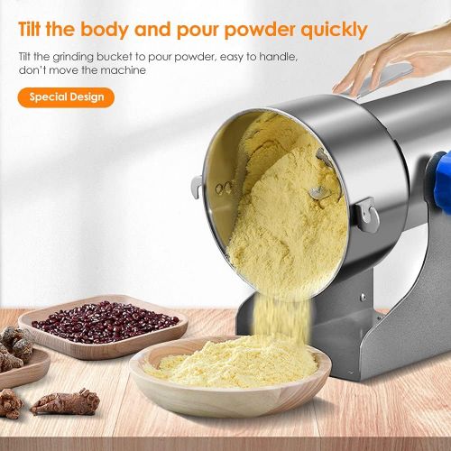  [아마존베스트]ETE ETMATE Portable Electric Grain Mill Cereal Grain Grinder Quick Speed Grinder Powder Machine 28000RPM 3 Blades Timing Grinder Machine Food Processor for Spice Herb Coffee