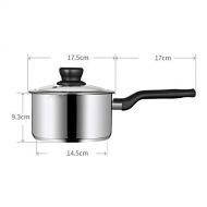 ETERLY 304 Stainless Steel Milk Pot Double Bottom Auxiliary Food Thickened Milk Pot Small Soup Pot Induction Cooker Pan