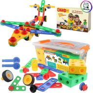 [아마존 핫딜]  [아마존핫딜]ETI Toys | STEM Learning | Original 101 Piece Educational Construction Engineering Building Blocks Set for 3, 4 and 5+ Year Old Boys & Girls | Creative Fun Kit | Best Toy Gift for