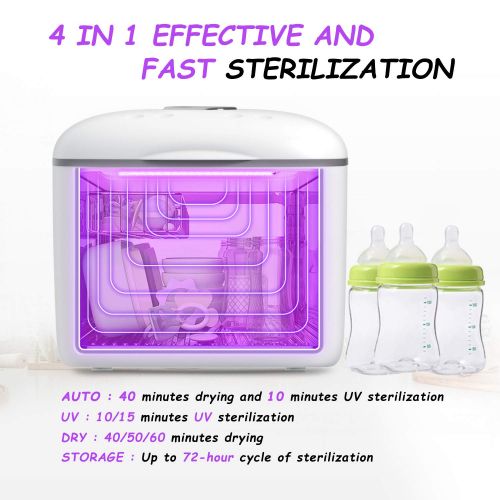  UV Sterilizer Box, ETROBOT Ultraviolet Light Sanitizer with 8L/2gal Large Capacity for Baby Bottles/Keys/Phone/Clothes, No Cleaning Required