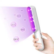 ETROBOT UV Light Sanitizer Portable UV-C Sterilizer Light Wand, Ultraviolet Disinfection Lamp 7W USB Charge Sanitizing Lights Handheld Home Hotel Toilet Car Pet (White)