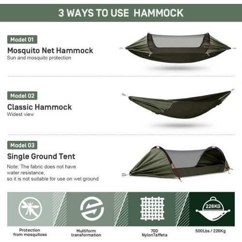  [무료배송] 이트롤 휴대용 모기장 캠핑 해먹 ETROL Mosquito Net Single Camping Hammock