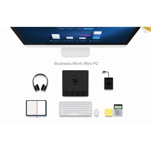  ETbotu 1000Mbps Mini PC 4GB  64GB Intel Atom x5-Z8350 Processor LAN WiFi Windows 10 Dual Screen Display-US Regulations