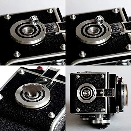  [아마존베스트]ETone Tripod Conversion Screw Adapter 3/8”to 1/4”CNC Machined for Rolleiflex Rolleicord 120 TLR Camera