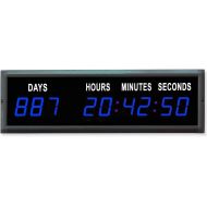 EU DISPLAY EU 1.8 LED Countdown Clock Days Hours Minutes and Seconds (Blue)