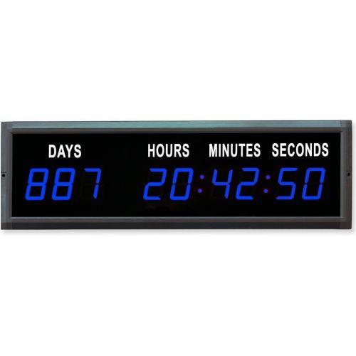  EU DISPLAY EU 1.8 LED Countdown Clock Days Hours Minutes and Seconds (Blue)
