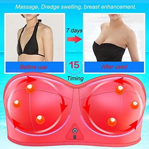  EU-PIN Hot Breast Massager Bra Electric Breast Enhancer Massage Vibrating Enhancement Machine Bra Breast...