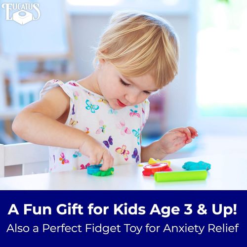  [아마존베스트]Extra Soft, Endlessly Reusable Kids Modeling Clay 12 Color Pack. Non-Toxic Rainbow Play Dough Blocks for Creative Fun For Child Artists. Long Lasting Putty Great for Gifts and Xmas