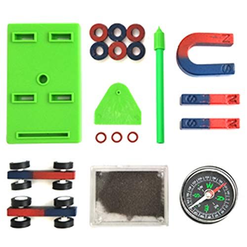  [아마존베스트]EUDAX Labs Junior Science Magnet Set for Education Science Experiment Tools Icluding Bar/Ring/Horseshoe/Compass Magnets