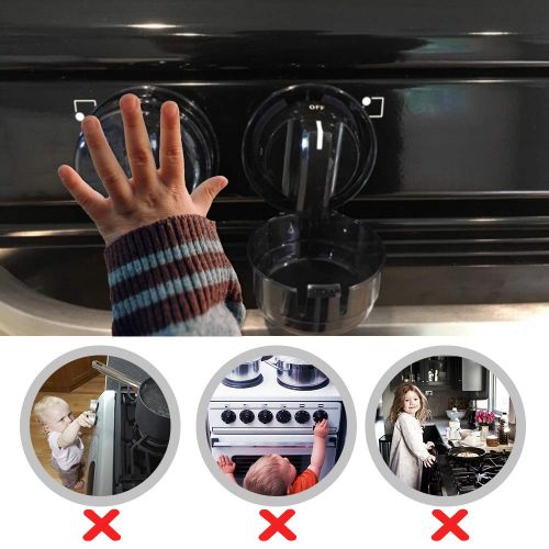  [아마존베스트]EUDEMON Eudemon 6 Pack Suit for Small Gas Knob,Safety Children Kitchen Stove Knob Covers & 12 Pack US...