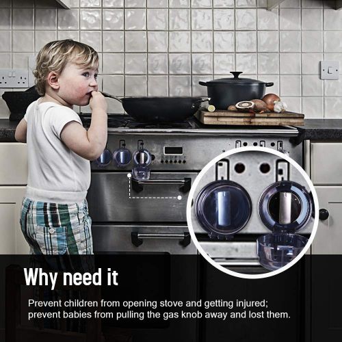  [아마존베스트]EUDEMON Eudemon 6 Pack Suit for Small Gas Knob,Safety Children Kitchen Stove Knob Covers & 12 Pack US...