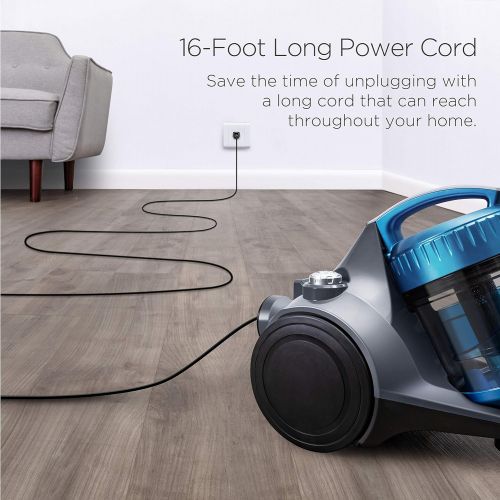  [아마존핫딜][아마존 핫딜] EUREKA Eureka NEN110A Whirlwind Bagless Canister Vacuum Cleaner, Lightweight Corded Vacuum for Carpets and Hard Floors, Blue