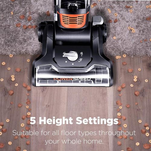  [아마존 핫딜] EUREKA Eureka Power Speed NEU188A PowerSpeed Turbo Spotlight Lightweight Upright Vacuum Cleaner for Carpet and Hard Floor, Pet, Tangerine Orange