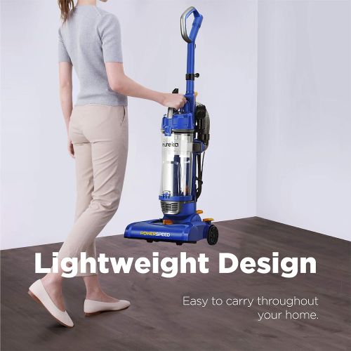  Eureka PowerSpeed Bagless Upright Vacuum Cleaner, Lite, Blue