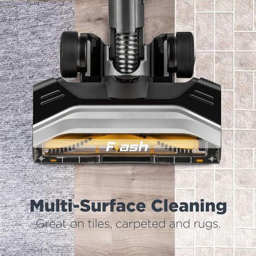  Eureka Flash Lightweight Stick Vacuum Cleaner, 15KPa Powerful Suction, 2 in 1 Corded Handheld Vac for Hard Floor and Carpet, Black