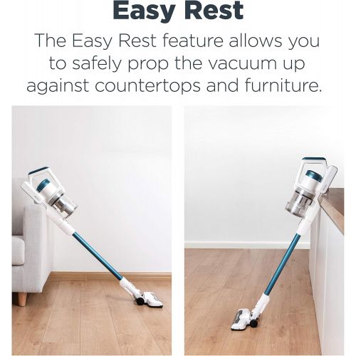  Eureka RapidClean Pro Lightweight Cordless Vacuum Cleaner, High Efficiency Powerful Digital Motor LED Headlights, Convenient Stick and Handheld Vac, Essential, White