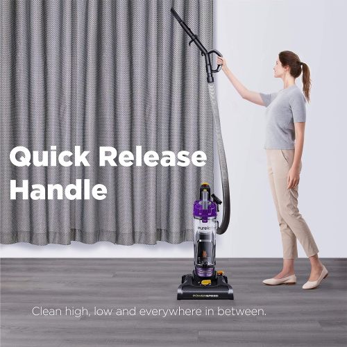  eureka NEU182B PowerSpeed Bagless Upright Vacuum Cleaner, Lite, Purple