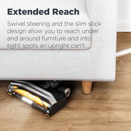  [아마존베스트]Eureka Flash Lightweight Stick Vacuum Cleaner,15KPa Powerful Suction, 2 in 1 Corded Handheld Vac for Hard Floor and Carpet, Black, NES510