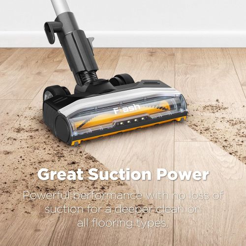  [아마존베스트]Eureka Flash Lightweight Stick Vacuum Cleaner,15KPa Powerful Suction, 2 in 1 Corded Handheld Vac for Hard Floor and Carpet, Black, NES510