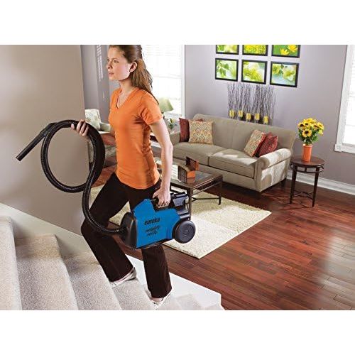  Eureka 3670H Bagged Canister Vacuum Cleaner, w/ 2bags, Blue