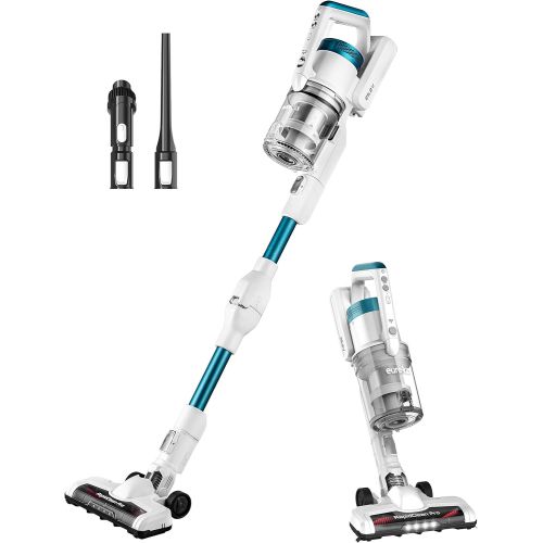  Eureka LED Headlights, Efficient Cleaning with Powerful Motor Lightweight Cordless Vacuum Cleaner, Convenient Stick and Handheld Vac, Flex Blue