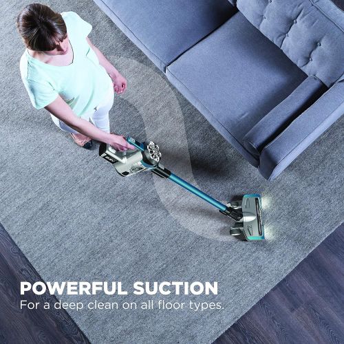  EUREKA NEC222 HyperClean Cordless Vacuum Cleaner, Deep Ocean , Blue