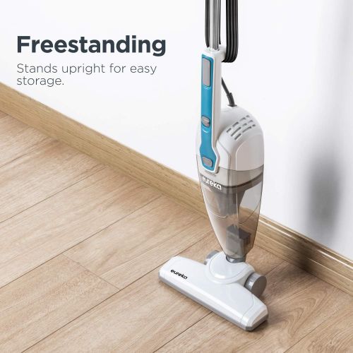  Eureka Lightweight Corded Stick Vacuum Cleaner Powerful Suction Convenient Handheld Vac with Filter for Hard Floor, 3-in-1, Aqua Blue