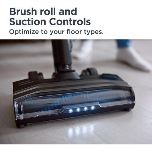  Eureka Lightweight Cordless Vacuum Cleaner, High Efficiency Powerful Motor LED Headlights, Convenient Stick and Handheld Vac, Black