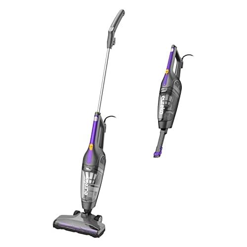  Eureka Lightweight Corded Stick Vacuum Cleaner Powerful Suction Convenient Handheld Vac with Filter for Hard Floor, 3-in-1, Purple