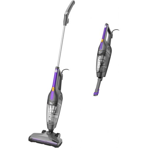  Eureka Lightweight Corded Stick Vacuum Cleaner Powerful Suction Convenient Handheld Vac with Filter for Hard Floor, 3-in-1, Purple