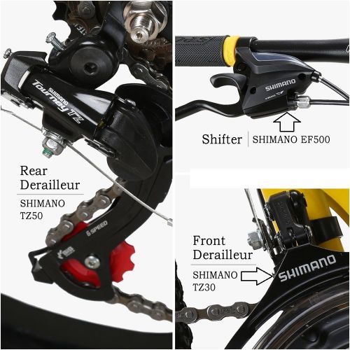  EUROBIKE EURG4 Mountain Bike 26 Inches 3 Spoke Wheels Dual Suspension Folding Bike 21 Speed MTB