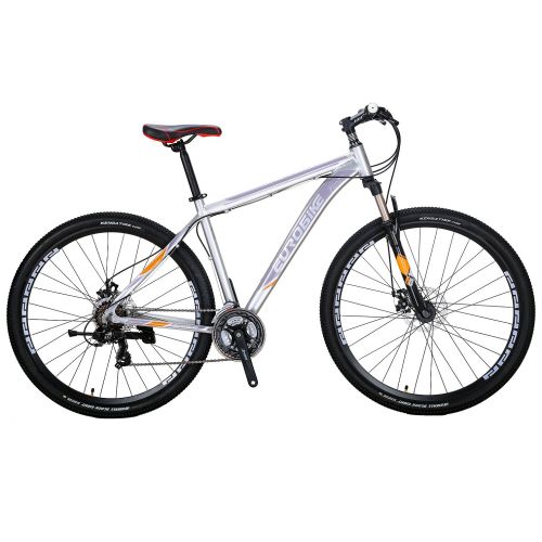  EUROBIKE EURX9 Mountain Bike 21 Speed 29 Inches Wheels Dual Disc Brake Aluminum Frame MTB Bicycle