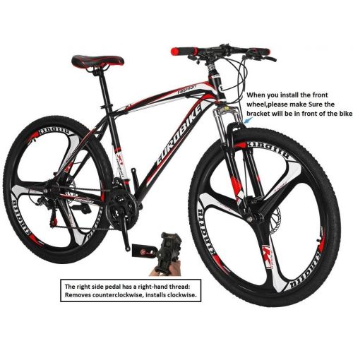  Eurobike Bikes X1 27.5 Inches Wheels 21 Speed Mountain Bike Dual Disc Brake Bicycle