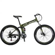 Eurobike 26 Inch Mountain Bike Folding Bicycle 21 Speed 3 Colors