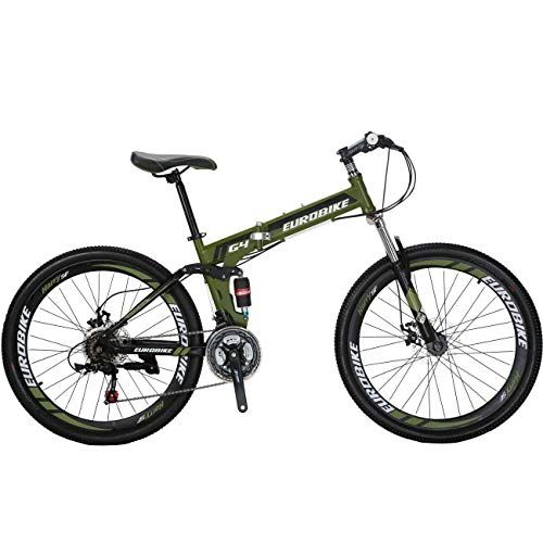  Eurobike 26 Inch Mountain Bike Folding Bicycle 21 Speed 3 Colors