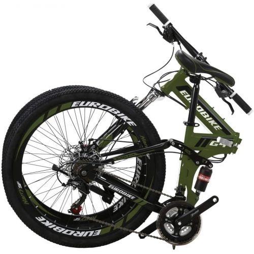  Eurobike 26 Inch Mountain Bike Folding Bicycle 21 Speed 3 Colors