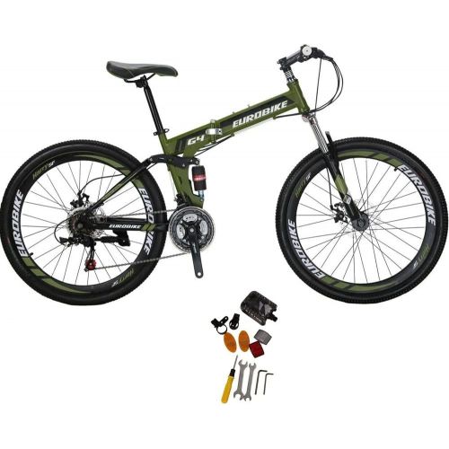  Eurobike 26 Inch Mountain Bike Folding Bicycle 21 Speed 3 Colors