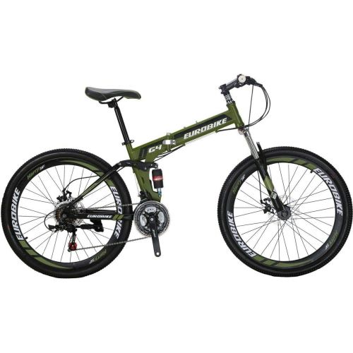  Eurobike 26 Inch Mountain Bike Folding Bicycle 21 Speed 3 Colors