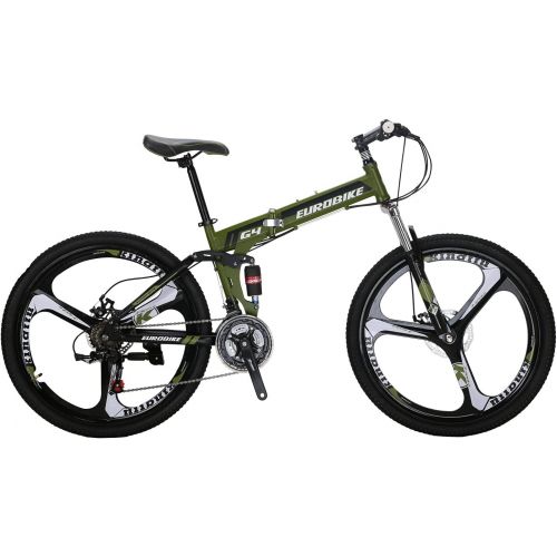  EUROBIKE Mountain Bike TSM G4 Bicycle 21 Speed 26 Inches Wheels Dual Suspension Folding Bike