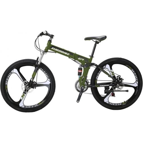  EUROBIKE Mountain Bike TSM G4 Bicycle 21 Speed 26 Inches Wheels Dual Suspension Folding Bike