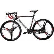 EUROBIKE Road Bike 700C 54cm for Men and Women XC550 3 Spoke Wheel