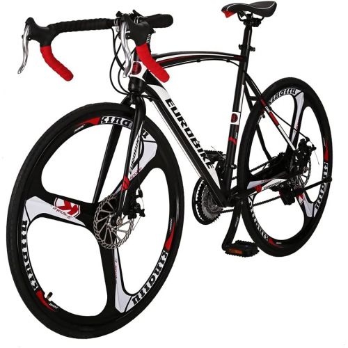  EUROBIKE Road Bike 700C 54cm for Men and Women XC550 3 Spoke Wheel