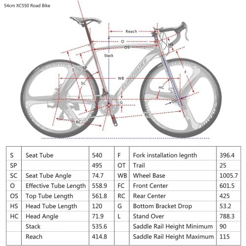  Eurobike Bikes EURXC550 21 Speed Road Bike 700C Wheels Road Bicycle Dual Disc Brake Bicycles …