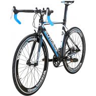 Eurobike Road Bike HYXC7000 Lightweight 54cm Aluminum Frame Mens Road Bicycle 14 Speed Shifting 700C Bike Womens Road Bicycle