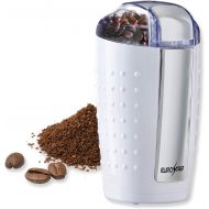 EUROSTAR 3oz Electric Coffee Grinder with Stainless Steel Blades (White)