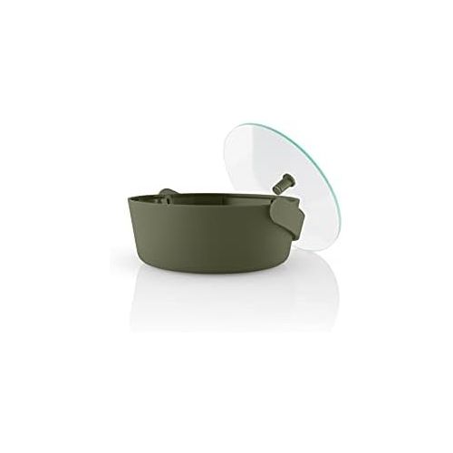  EVA SOLO Microwave steamer, green tool, after just a few minutes in the Microwave at 900 watts, the vegetables are cooked