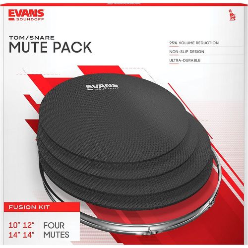  SoundOff by Evans Drum Mute Pak, Fusion (10,12,14,14)